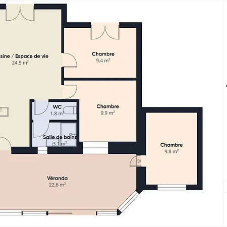Hébergement de vacances 550m De La Plage, Maison Avec Jardin Pour 6 Saint-Vincent-sur-Jard