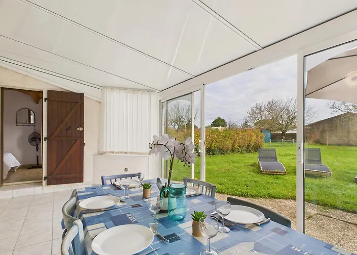 550m De La Plage, Maison Avec Jardin Pour 6 度假居 *