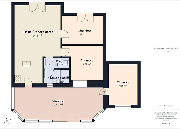 度假居 550m De La Plage, Maison Avec Jardin Pour 6 雅尔河畔圣万康